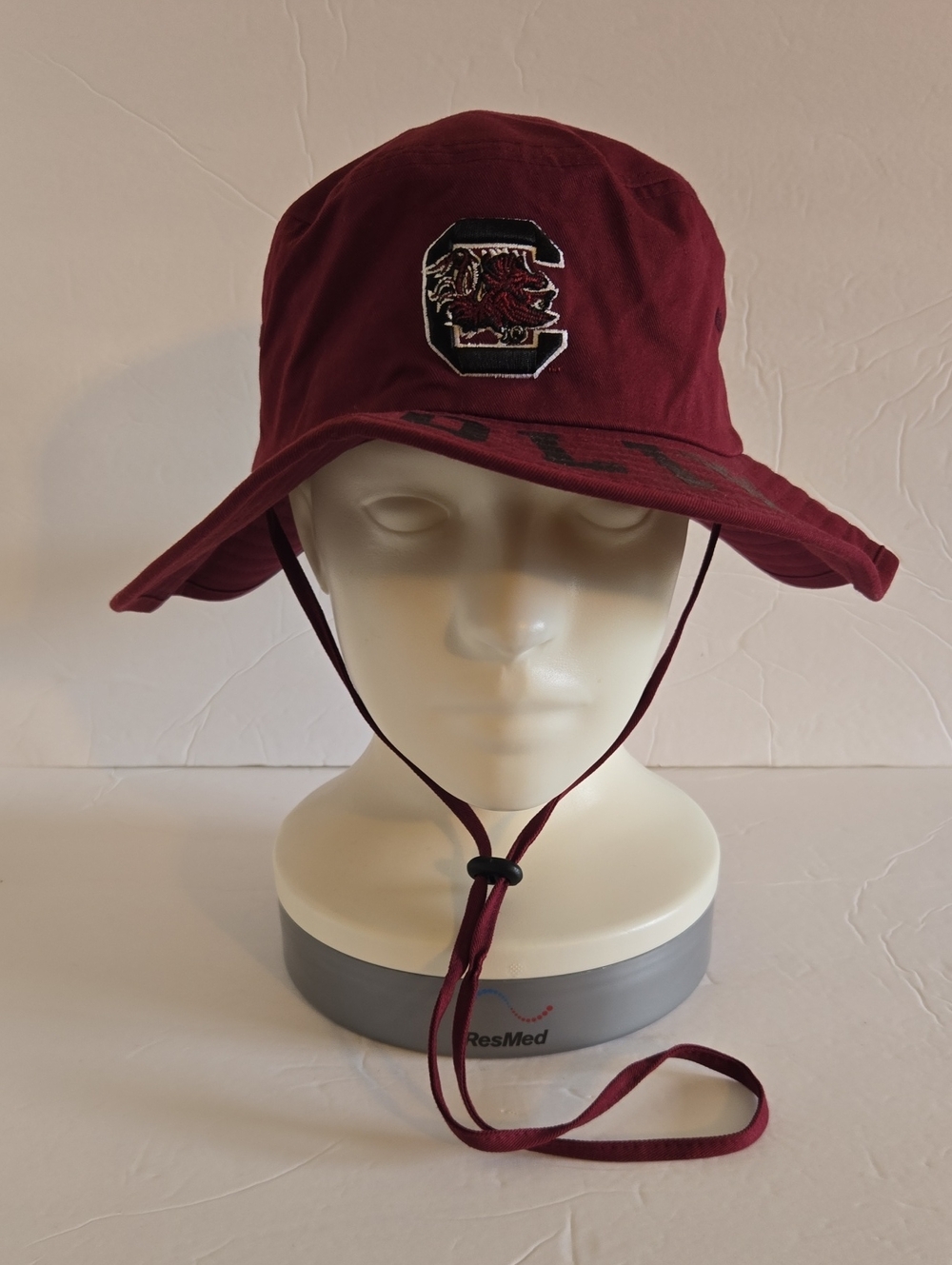 Zephyr South Carolina Gamecocks Bucket Hat with Chin Strap - Maroon - L/XL